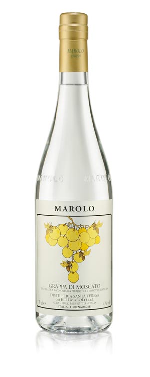 Grappa di Moscato Distillery Marolo Box 3 Bottle x 0,70 L.